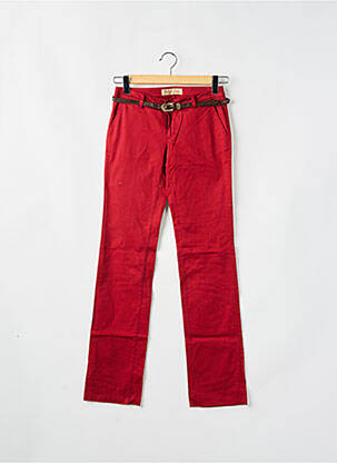 Pantalon chino taille basse taille basse rouge SALSA femme