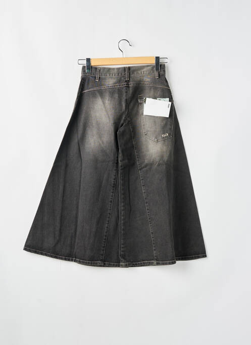 Pantalon large fermeture zippée sous rabat boutonné taille normale gris RWD femme