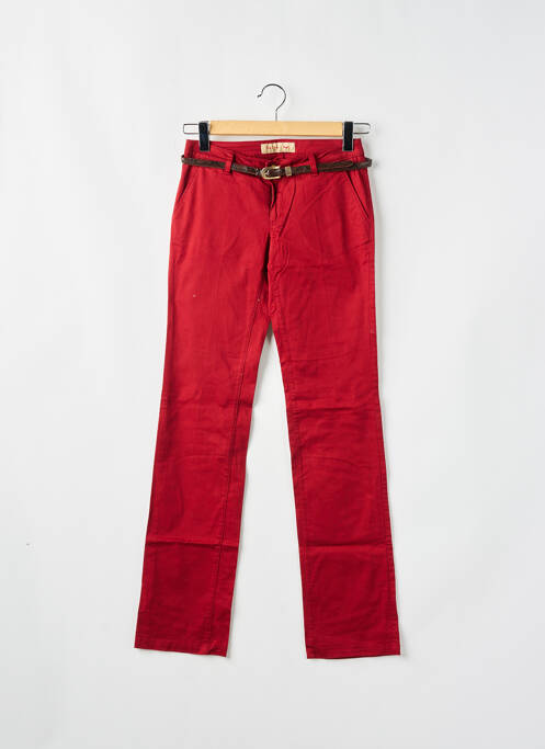 Pantalon chino rouge SALSA pour femme