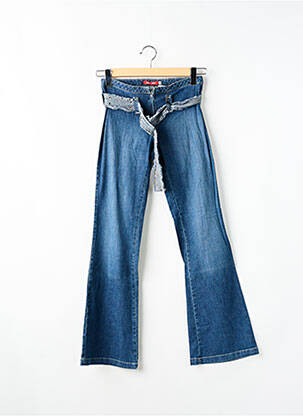 Jean coupe flare taille normale taille normale bleu TEDDY SMITH femme