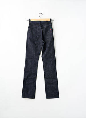 Jeans coupe slim tissage brut taille normale noir TEDDY SMITH femme
