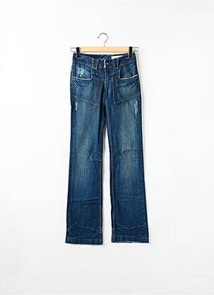 Jeans coupe droite poches bleu TEDDY SMITH femme