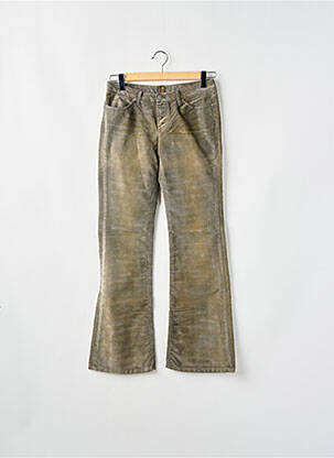 Jeans coupe droite taille normale taille normale vert TEDDY SMITH femme