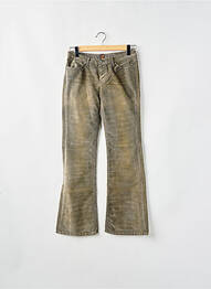 Jeans coupe droite taille normale taille normale vert TEDDY SMITH femme