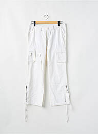 Pantalon cargo coupe droite taille basse beige TEDDY SMITH femme