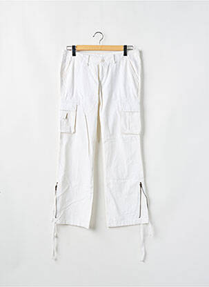 Pantalon cargo coupe droite taille basse beige TEDDY SMITH femme