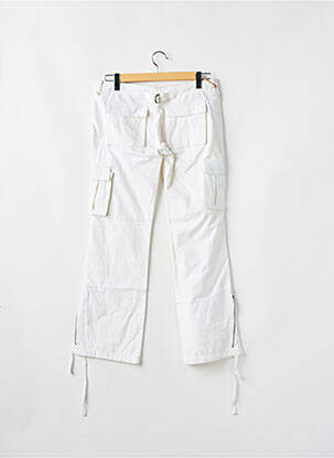 Pantalon cargo coupe droite taille basse beige TEDDY SMITH femme