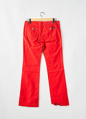 Pantalon flare taille basse taille basse rouge TEDDY SMITH femme