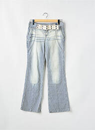 Jeans bootcut stretch taille basse bleu TEDDY SMITH femme