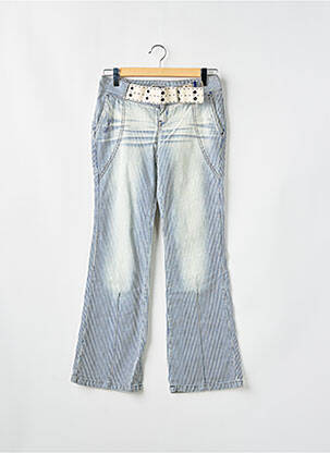 Jeans bootcut stretch taille basse bleu TEDDY SMITH femme