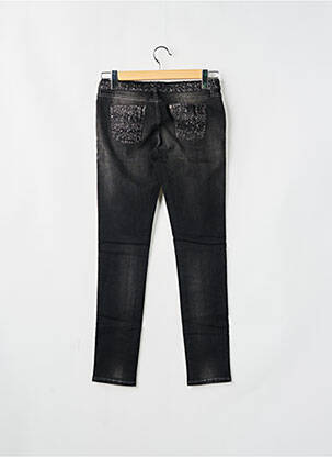Jeans coupe slim tissage brut taille normale noir TAKE TWO femme