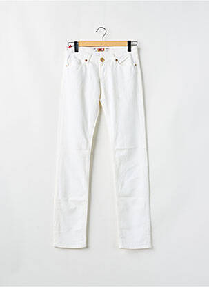 Jeans coupe slim tissage brut taille normale beige TAKE TWO femme