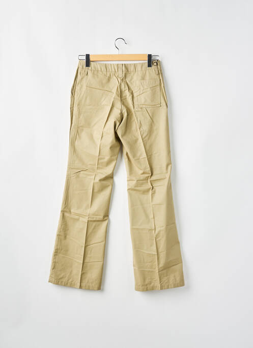 Pantalon droit fermeture zippée sous rabat boutonné vert TEDDY SMITH femme