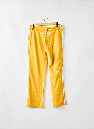 Pantalon droit stretch taille normale jaune SCHOOL RAG femme