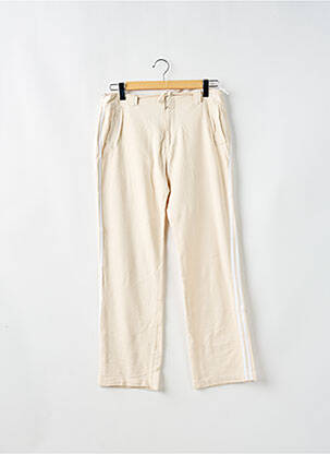 Pantalon droit stretch taille normale beige SCHOOL RAG femme