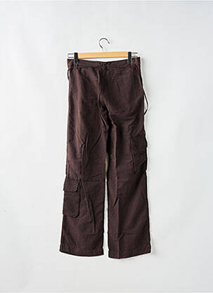 Pantalon cargo coupe droite taille normale marron SCHOOL RAG femme