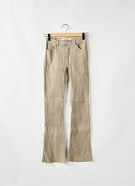 Pantalon flare stretch taille normale beige SCHOOL RAG femme