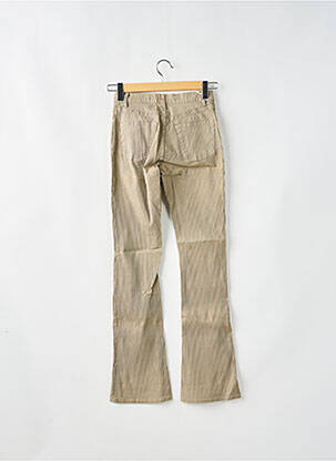Pantalon flare stretch taille normale beige SCHOOL RAG femme