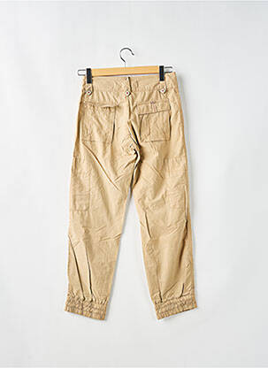 Pantalon droit tissage popeline taille normale beige SCHOOL RAG femme