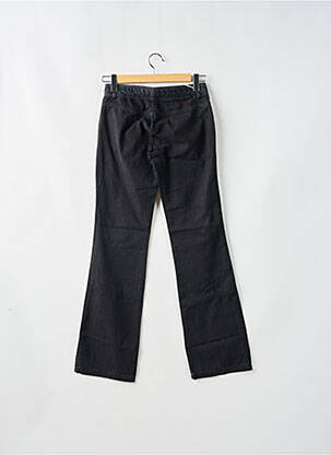 Pantalon droit fermeture zippée sous rabat boutonné taille basse gris SCHOOL RAG femme