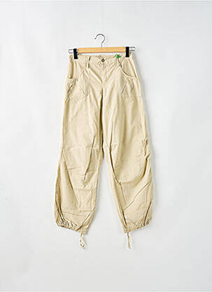 Pantalon 7/8 taille haute taille haute beige SCHOOL RAG femme