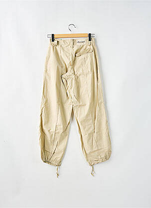 Pantalon 7/8 taille haute taille haute beige SCHOOL RAG femme