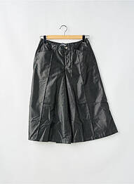 Pantalon large fermeture zippée sous rabat boutonné taille normale noir SCHOOL RAG femme