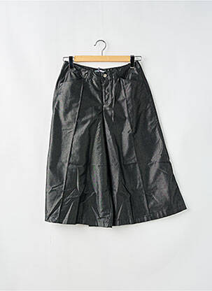 Pantalon large fermeture zippée sous rabat boutonné taille normale noir SCHOOL RAG femme