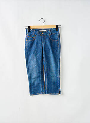Corsaire tissage denim taille basse bleu SCHOOL RAG femme