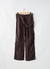 Pantalon cargo marron SCHOOL RAG pour femme seconde vue