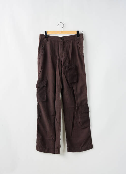 Pantalon cargo marron SCHOOL RAG pour femme