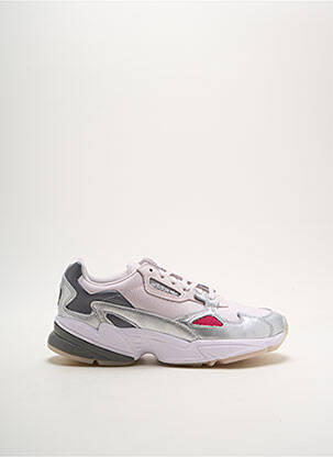 Baskets matière lisse talon de 4 à 6cm argent ADIDAS femme