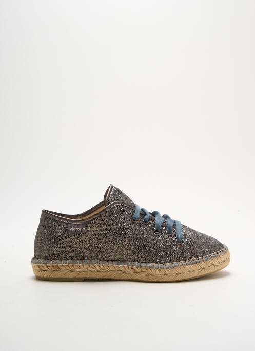 Espadrilles argent VICTORIA pour femme