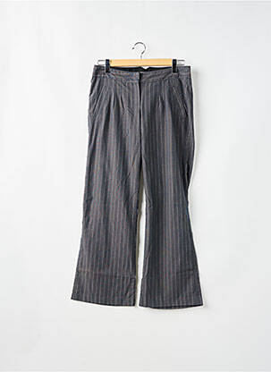 Pantalon droit fermeture zippée sous rabat avec crochet gris CHILLI PEPPER femme