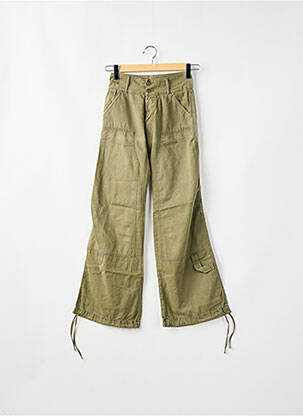 Pantalon cargo coupe droite taille normale vert LOIS femme