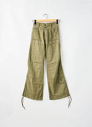 Pantalon cargo coupe droite taille normale vert LOIS femme
