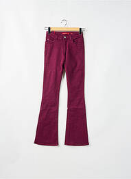 Pantalon droit fermeture zippée sous rabat boutonné violet MISS SIXTY femme