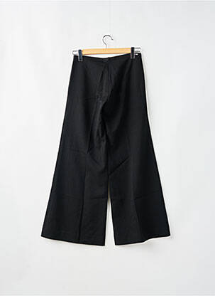 Pantalon flare fermeture zippée sous rabat boutonné noir CIMARRON femme