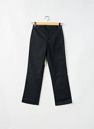 Pantalon droit fermeture zippée sous rabat boutonné noir DICKIES femme