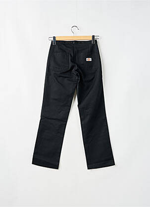 Pantalon droit fermeture zippée sous rabat boutonné noir DICKIES femme