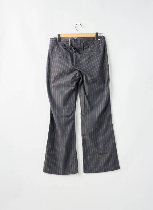 Pantalon droit fermeture zippée sous rabat avec crochet gris CHILLI PEPPER femme