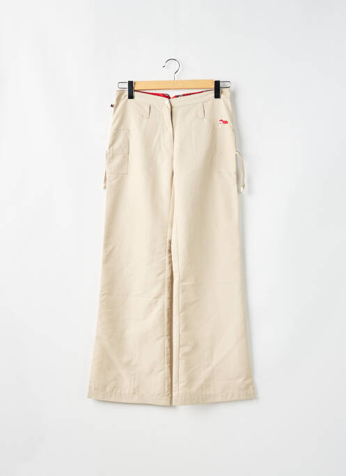 Pantalon flare taille normale taille normale beige KANA BEACH femme