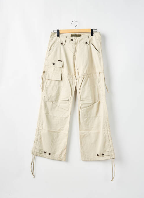 Pantalon cargo beige FREEMAN T.PORTER pour femme