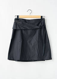 Jupe courte coupe évasée noir EPURE femme
