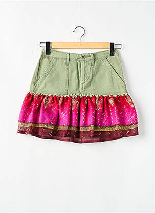 Jupe courte poches vert CIMARRON femme