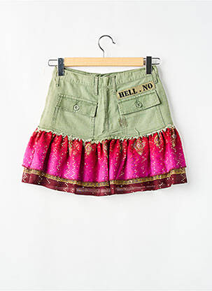 Jupe courte poches vert CIMARRON femme