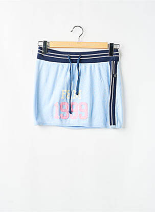 Jupe courte coupe droite bleu FRANKLIN MARSHALL femme