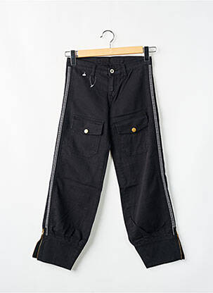 Pantalon droit stretch taille normale noir LA BRIGADA INTERNACIONAL femme