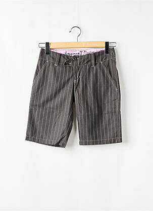 Bermuda taille basse taille basse gris FREEMAN T.PORTER femme