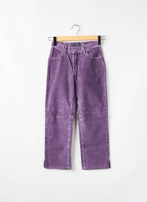 Pantalon 7/8 violet SCHOOL RAG pour femme